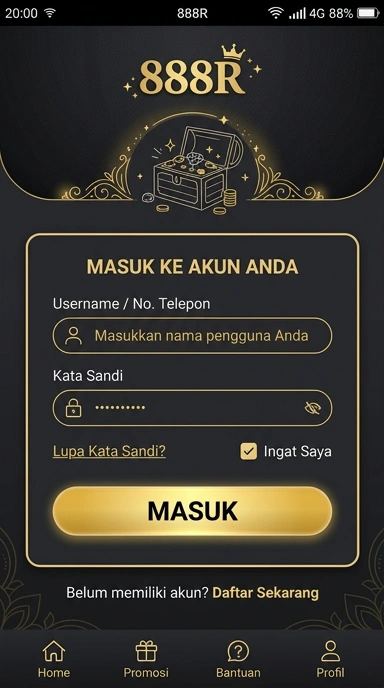 Panduan Masuk Akun 888r Untuk Pengguna Android