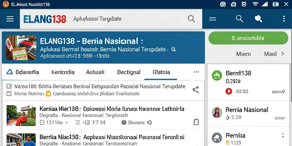 Antarmuka modern dan informatif dari ELANG138.