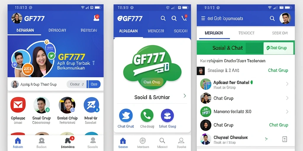 Tampilan antarmuka GF777 yang intuitif dan menarik.