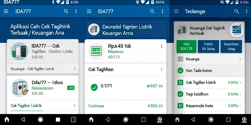 Tampilan antarmuka IDA777 yang sederhana dan mudah digunakan.