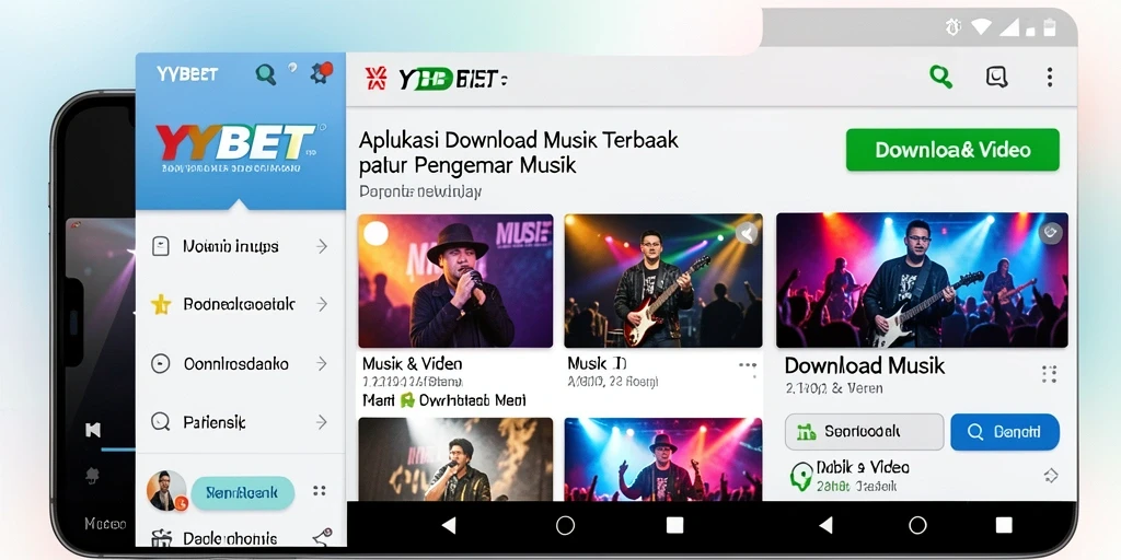 Antarmuka pengguna YYBET untuk Download Musik yang menarik dan fungsional.
